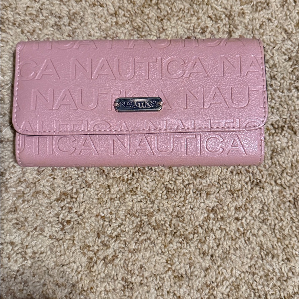 Nautica Light Pink Embossed Clutch